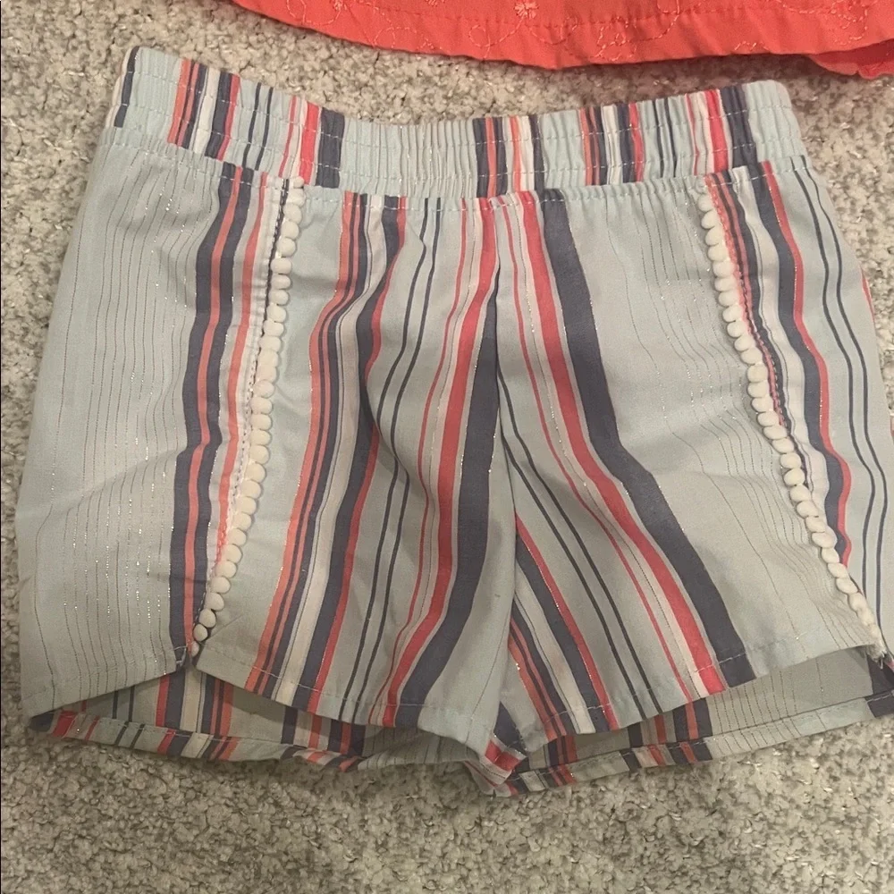 Penelope Mack Baby Girl red white and blue matching set 12M Spring Summer